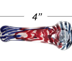 blue and red 4 Inch Hand Pipe