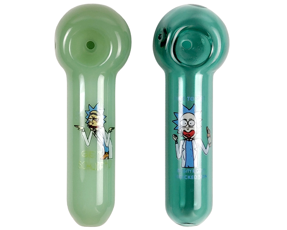 rick and morty handpipe spoons