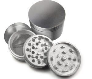 silver color leaf grinder