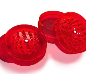 red mini leaf grinder