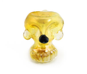 Bone Head Skull shape Glass Hand Pipe