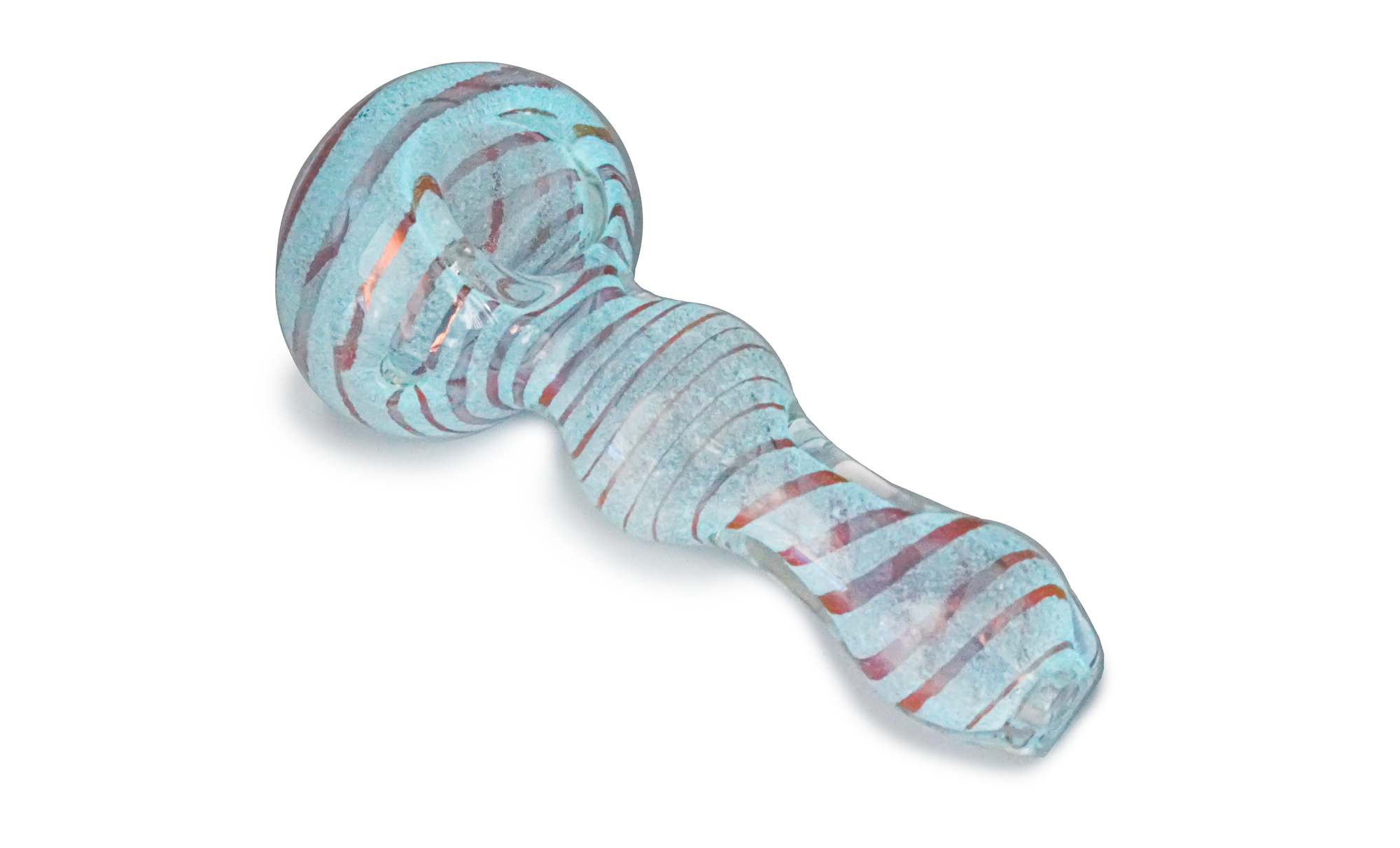 HH-Smokeshop-Handpipe-Glass-GLOW-RoseGold-Swirl-5inch_GROUPON-2 rose gold glass hand pipe