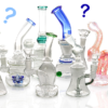 different glass bubblers