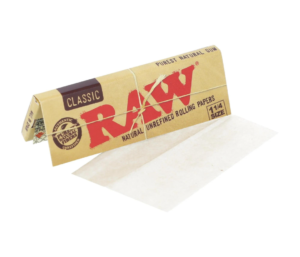 RAW 1.25 Classic Rolling Papers - Natural, Unrefined & Ultra-Thin for Perfect Rolls