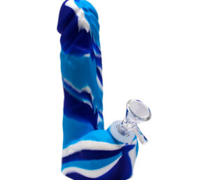 blue penis shaped hand pipe
