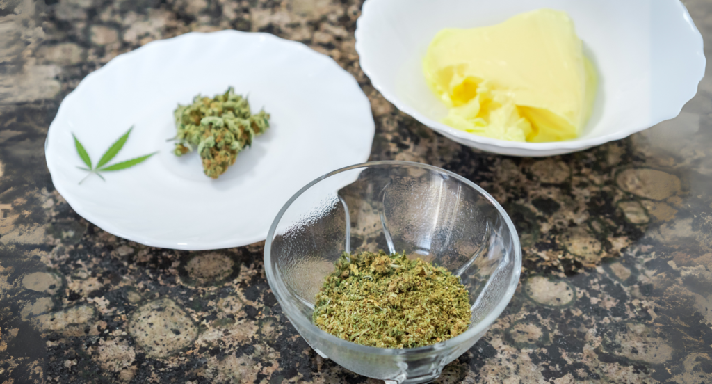 Making Cannabutter For The Chocolate Chip Cookies