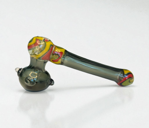Rasta Swirl Glass Hammer Pipe – 6"